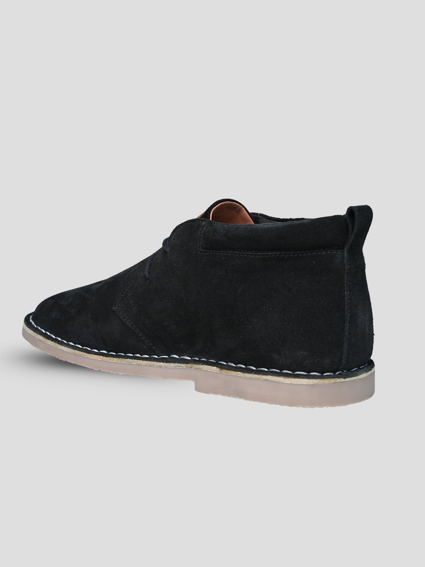 EZOK Men’s Leather Lace-Up Boots | Premium Snuff Black Leather | Durable TPR Sole | Casual & Semi-Casual Wear