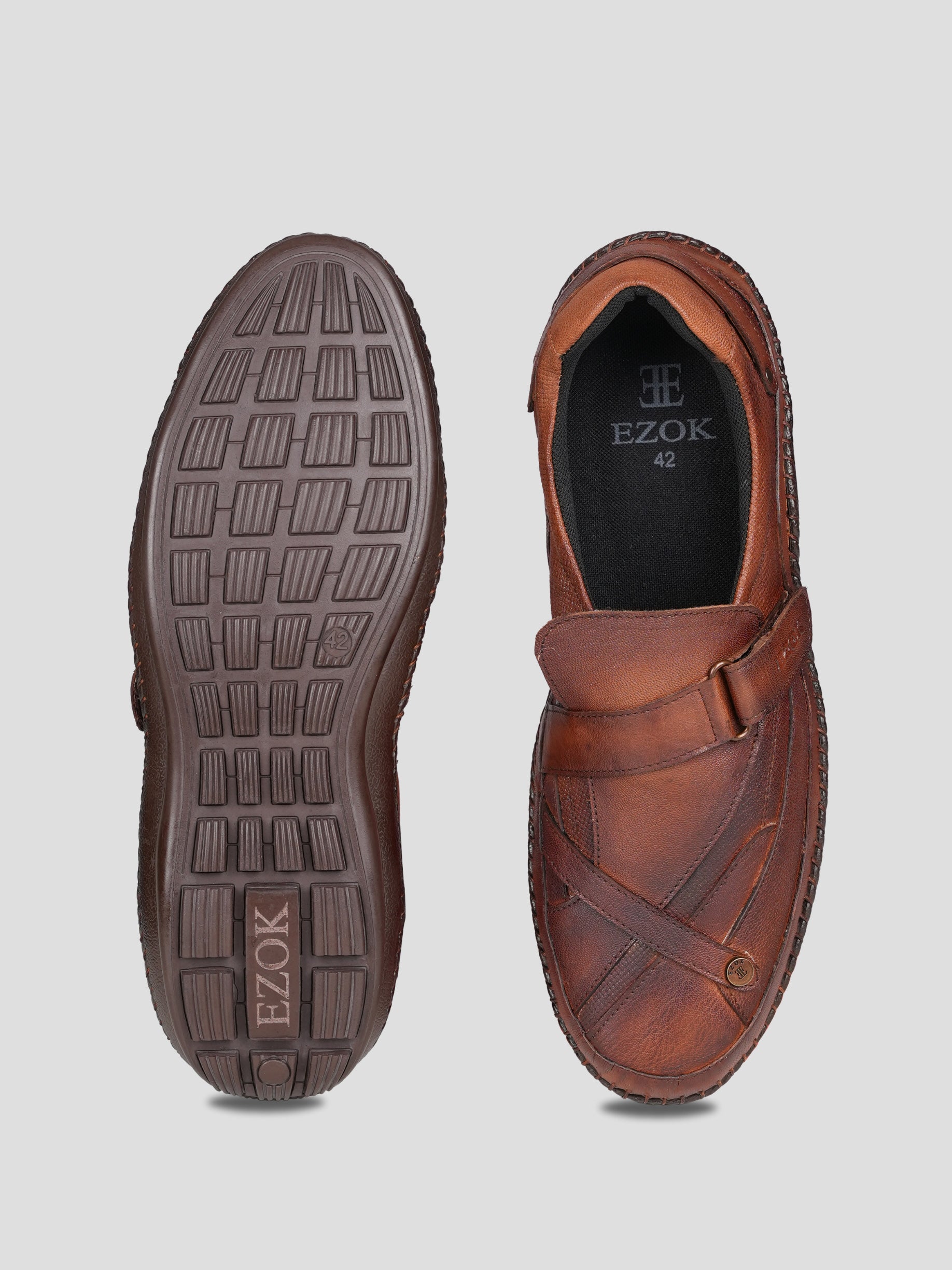 Ezok Leather Casual Shoes For Men