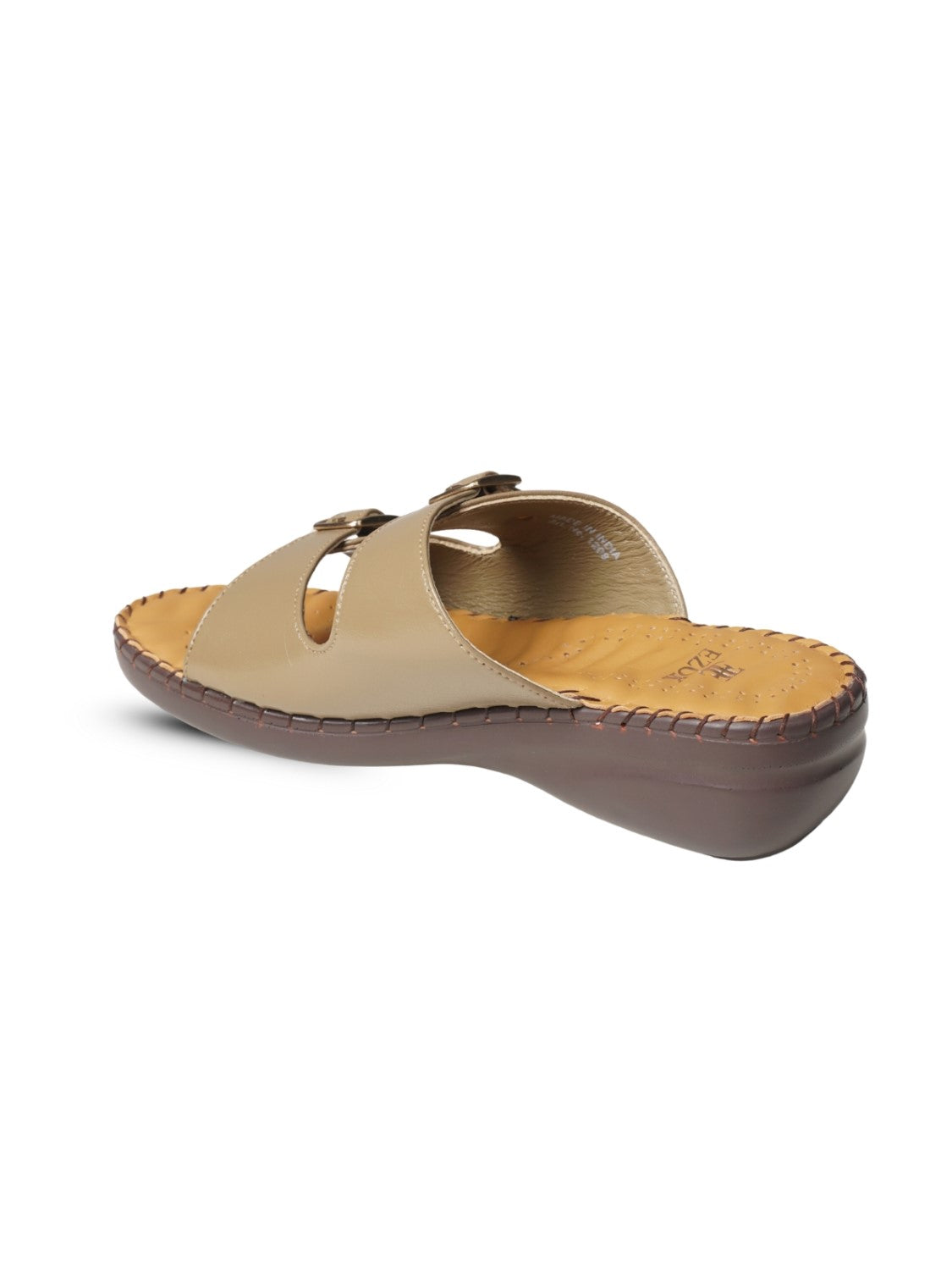 Ezok Women's Casual Genuine Leather Sandals | Stylish Open-Toe Design with Cushioned Insole | Comfortable & Trendy for Everyday Wear