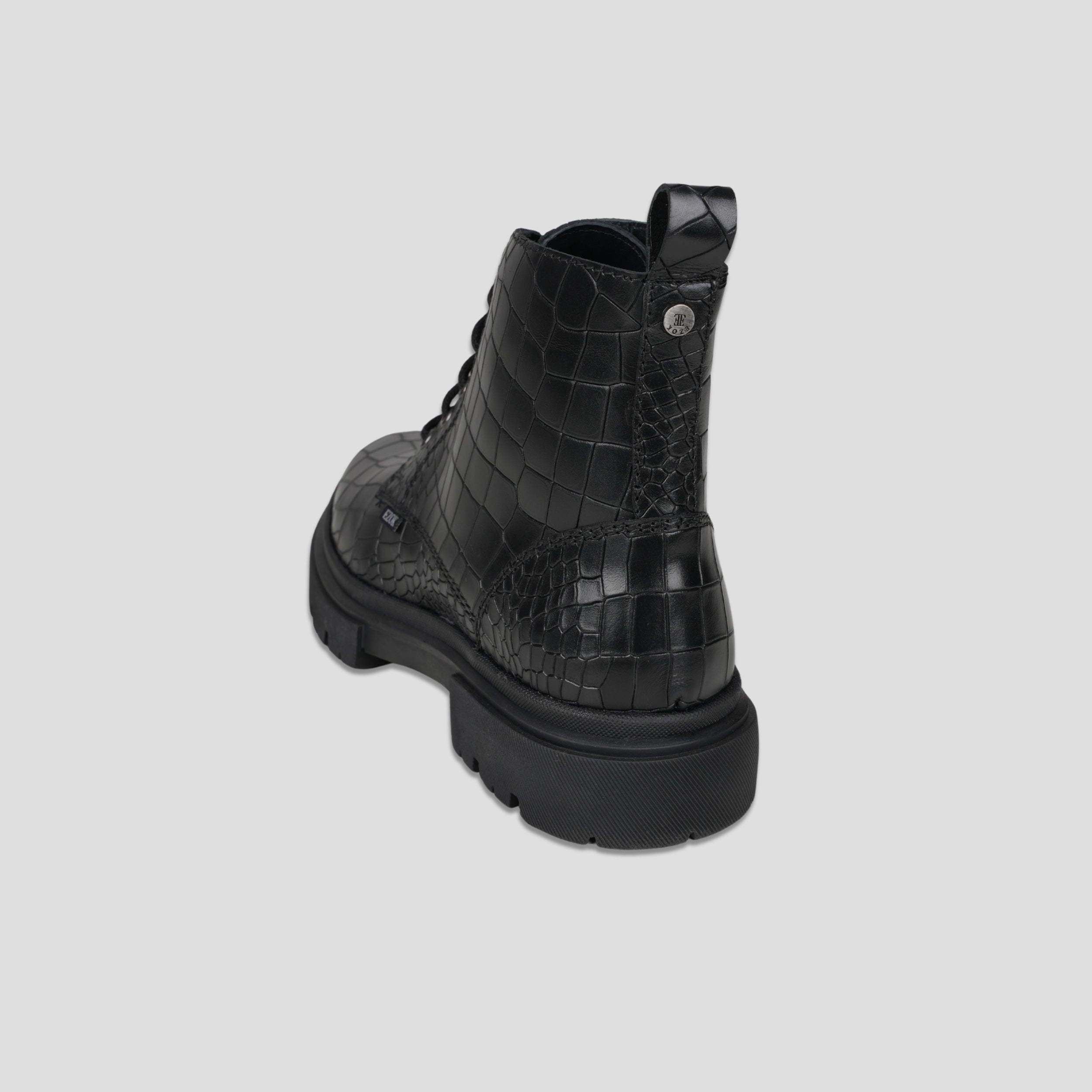 Ezok Leather Ankle Lace Up Boots For Men