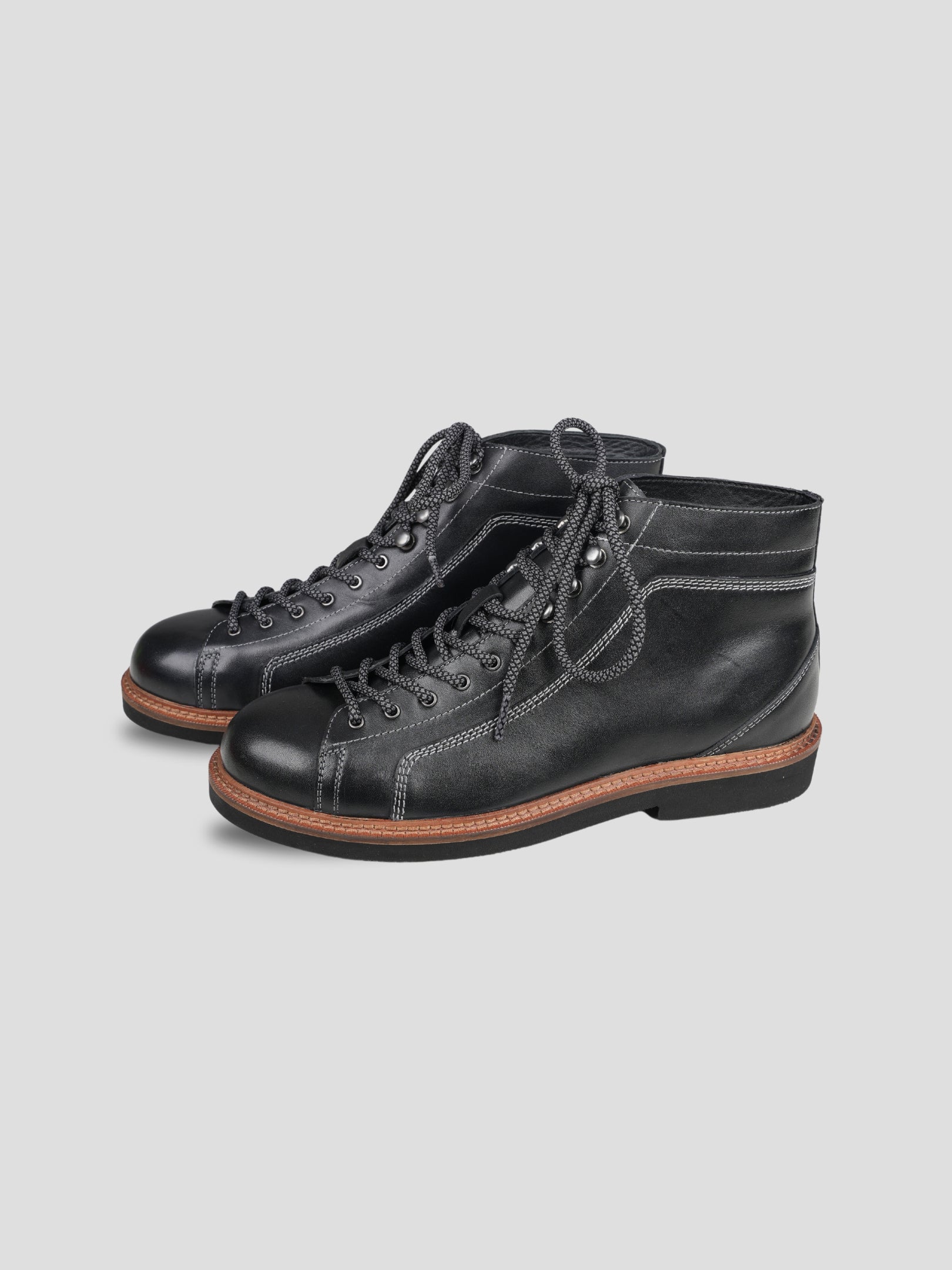 Ezok lace Up leather Boots for Men