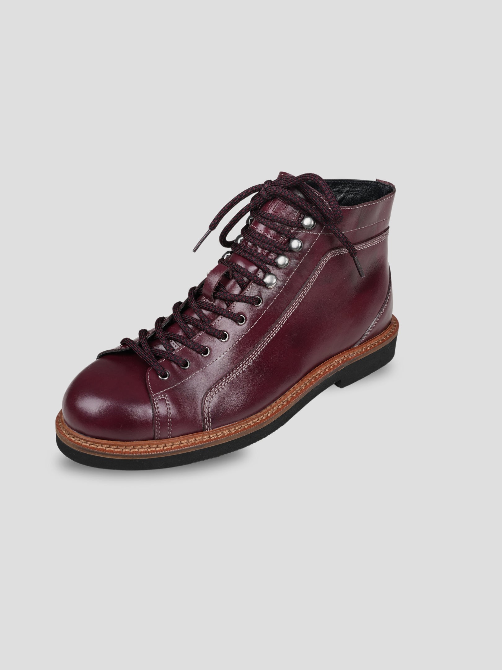 Ezok lace Up leather Boots for Men