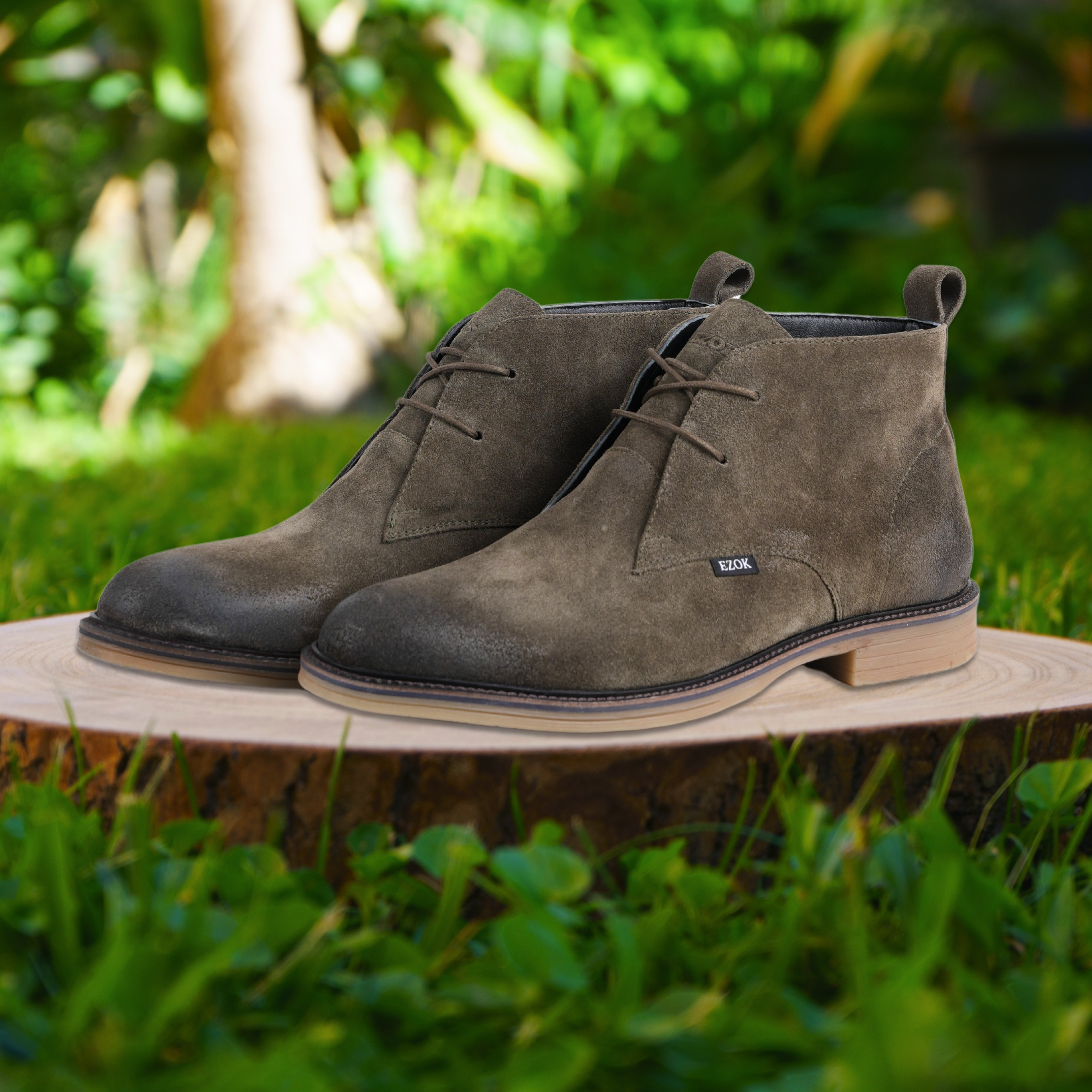 Ezok Leather Chukka Boots for Men