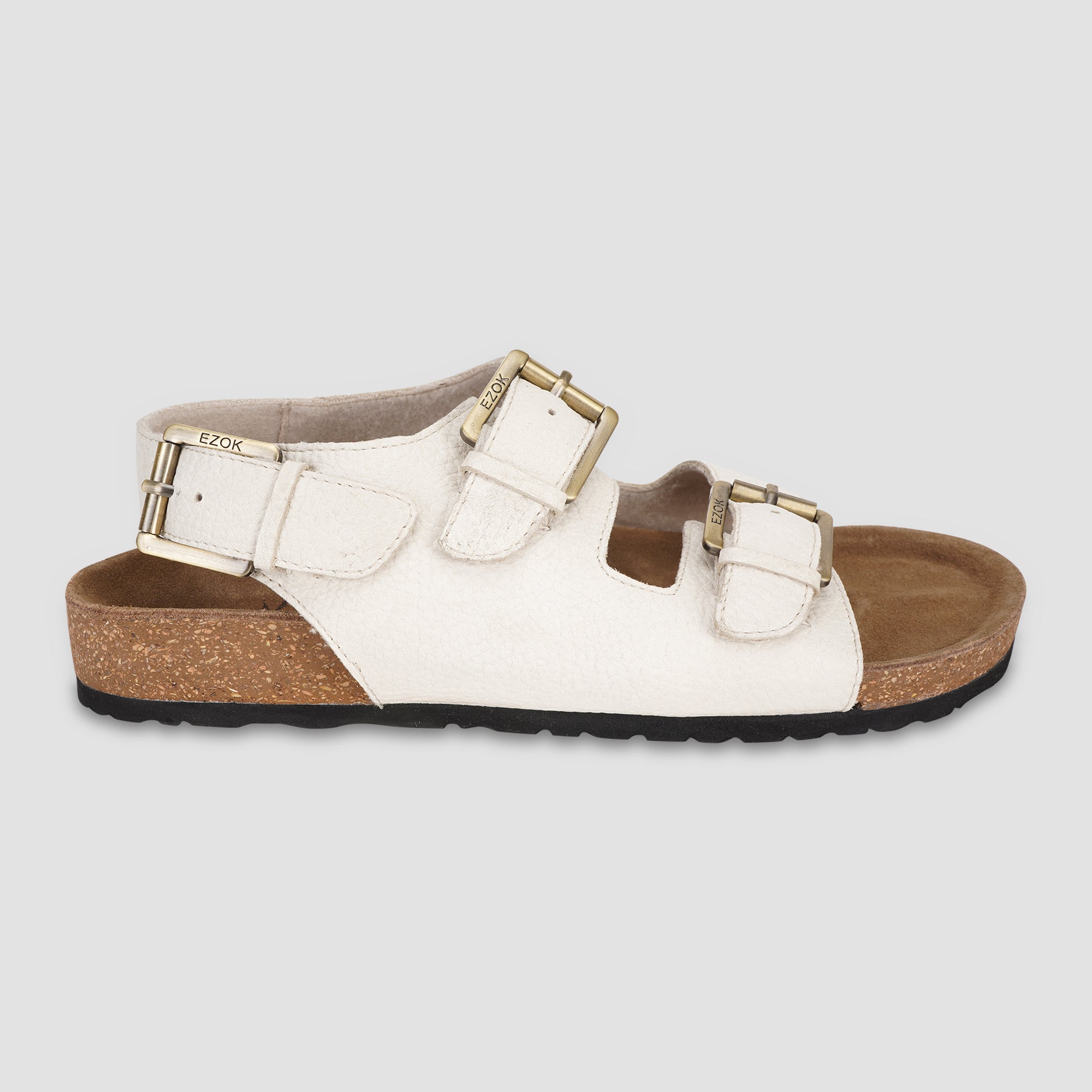 Footwear Mens White Leather Thong Sandals Liberty Men's White