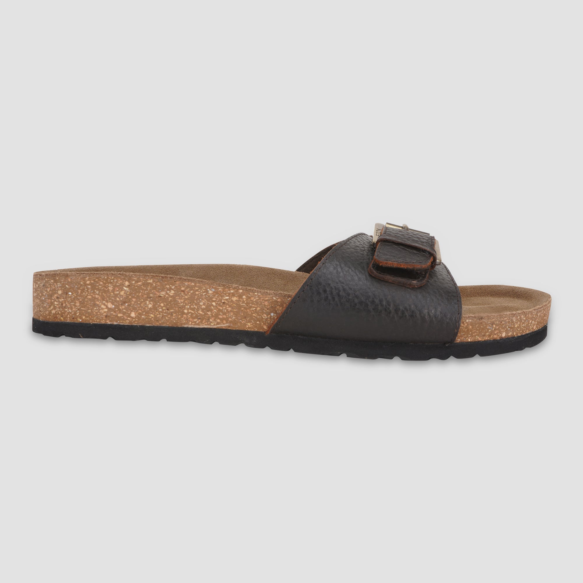 Ezok Brown Leather Sandal For Men