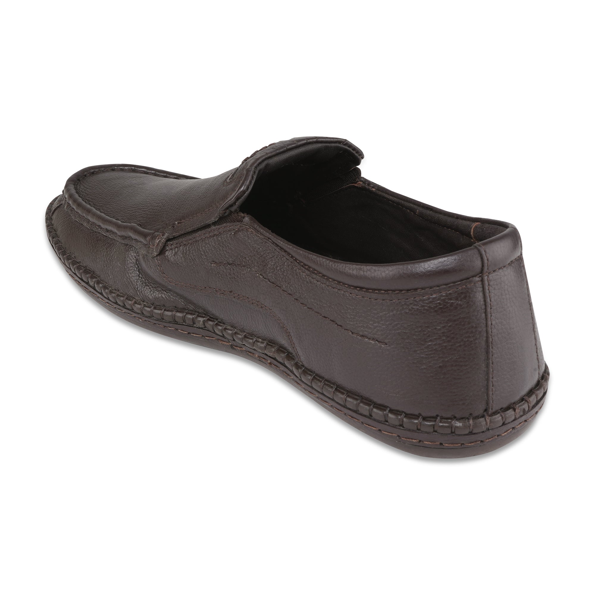 Ezok Men Brown Casual Leather Shoes For Men