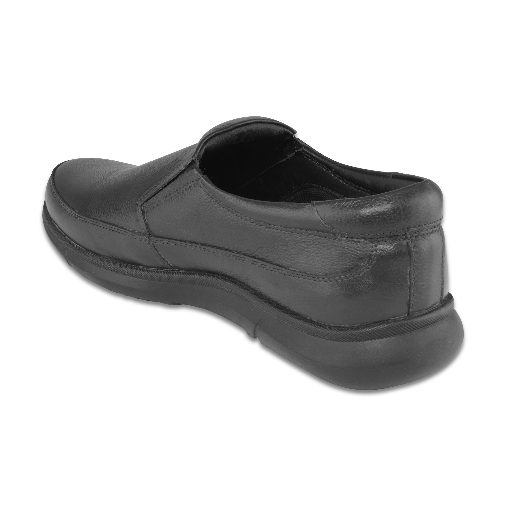 Ezok Men Black Casual Leather Shoes For Men