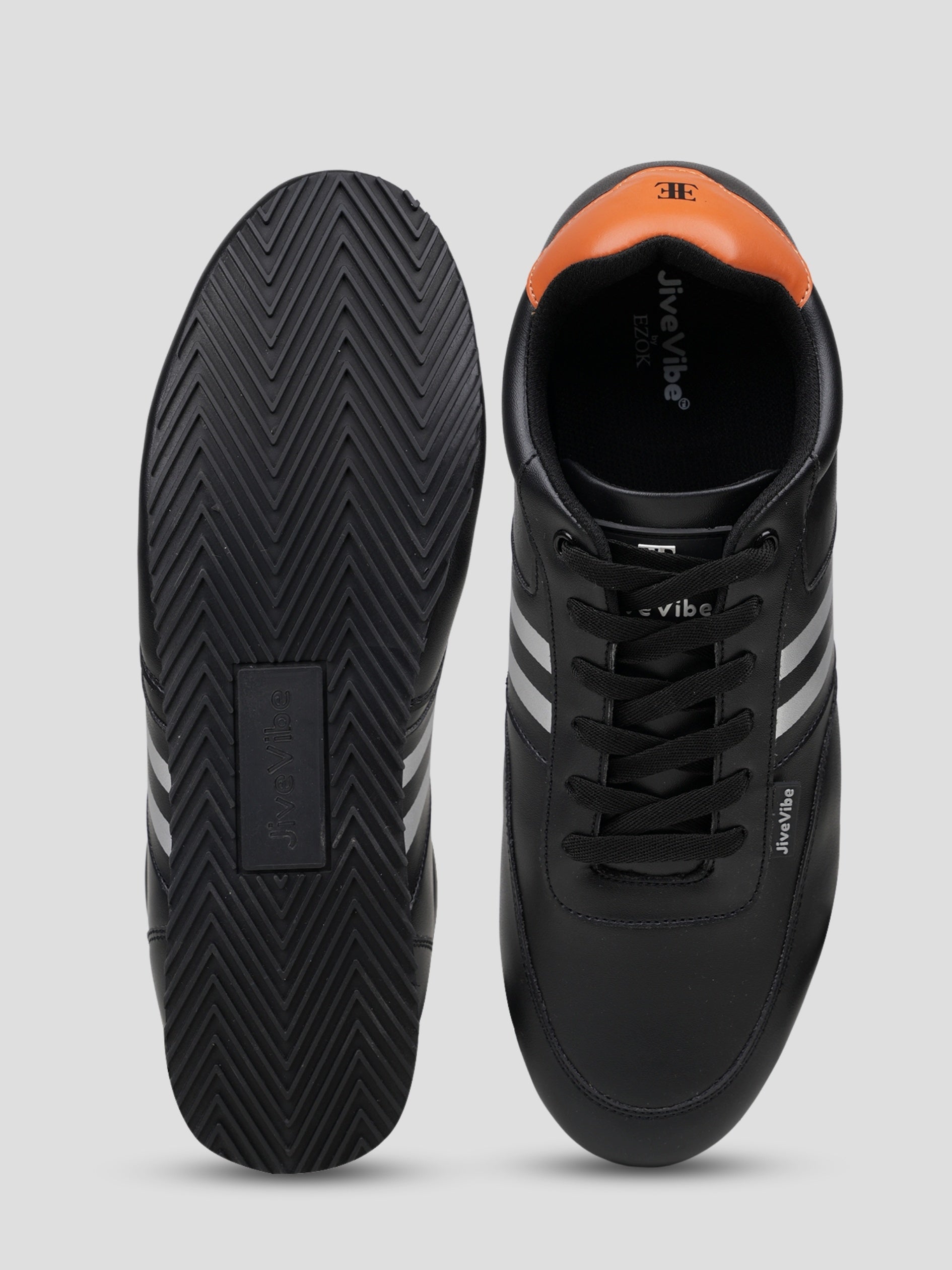 JiveVibe Men's Lace-Up Sneakers – Stylish & Comfortable