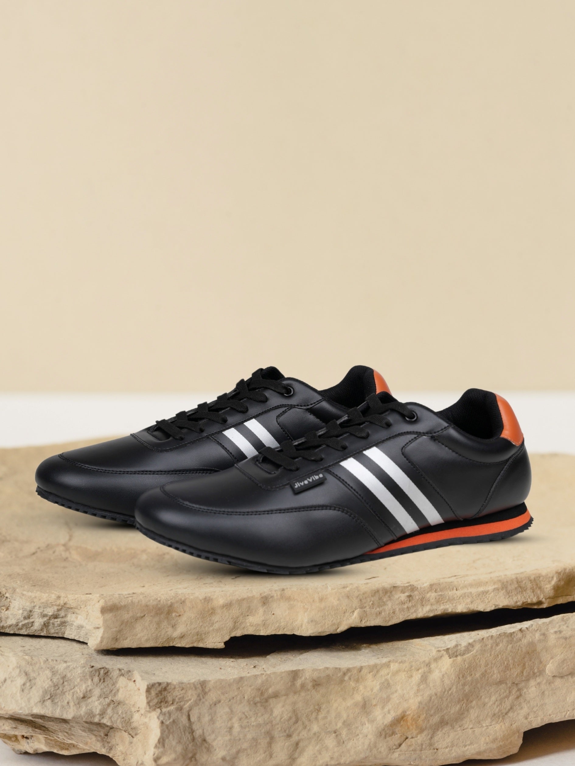 JiveVibe Men's Lace-Up Sneakers – Stylish & Comfortable