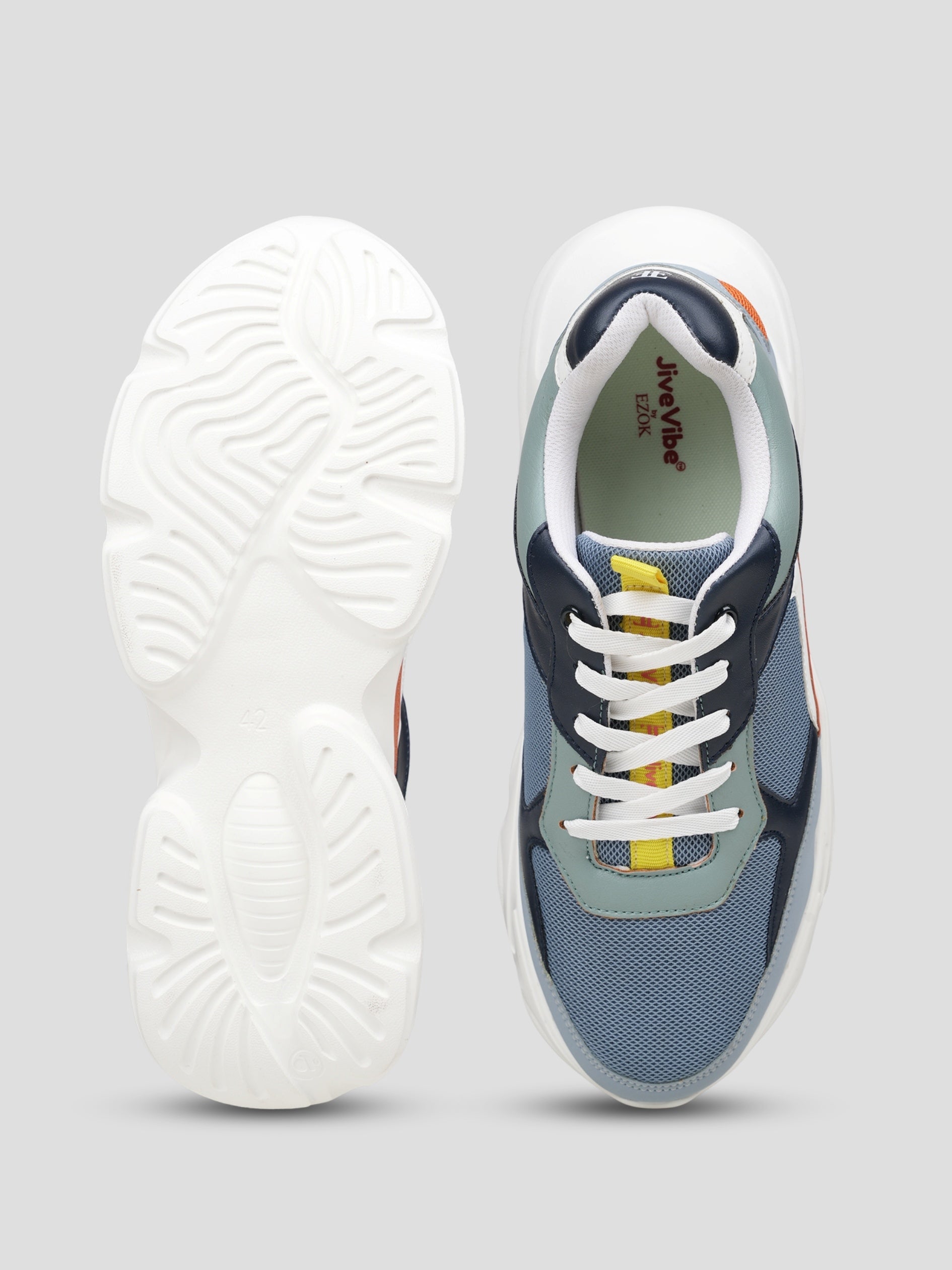 JiveVibe Men's Lace-Up Sneakers – Stylish & Comfortable