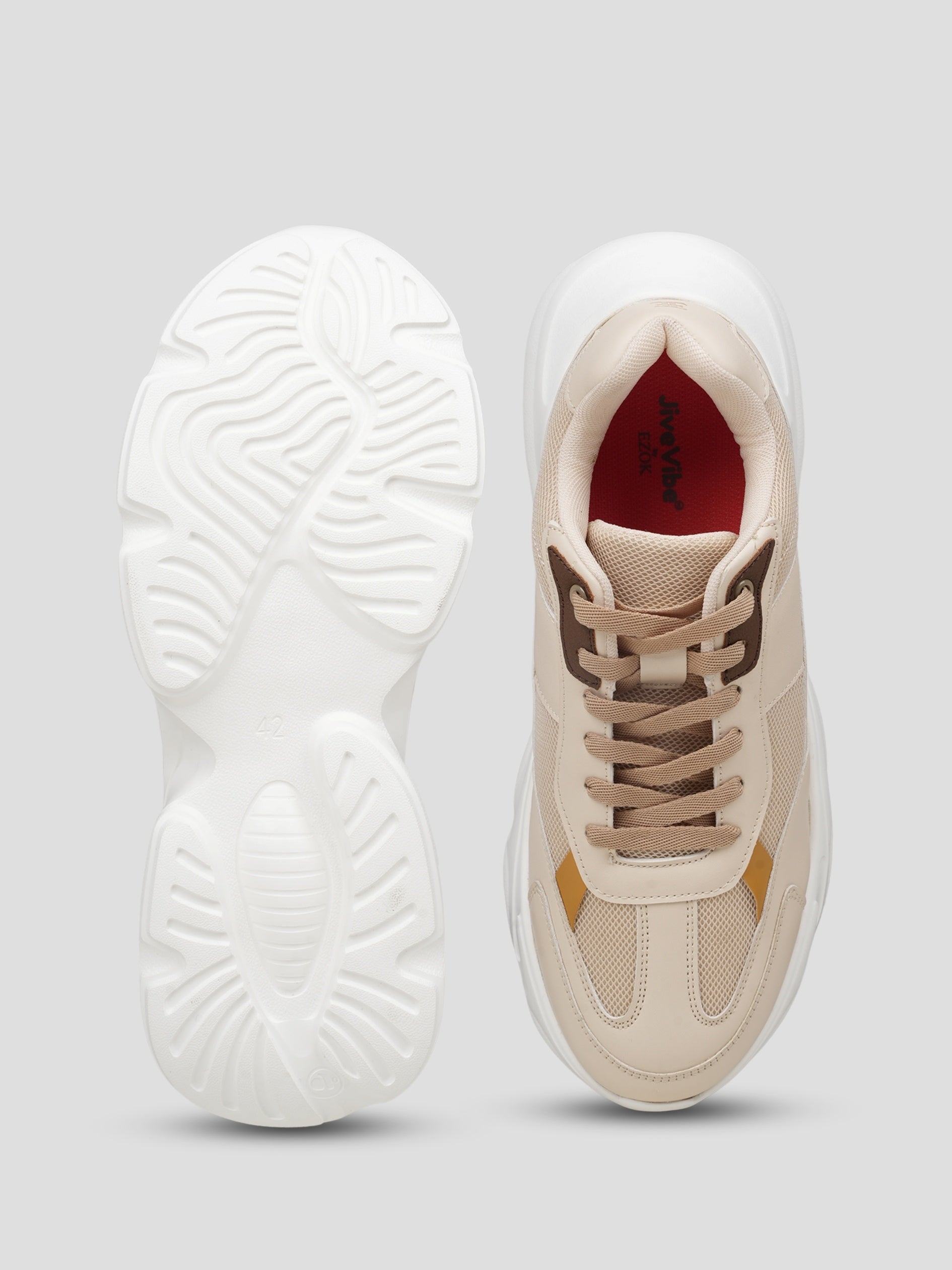 JiveVibe Men's Lace-Up Sneakers – Stylish & Comfortable