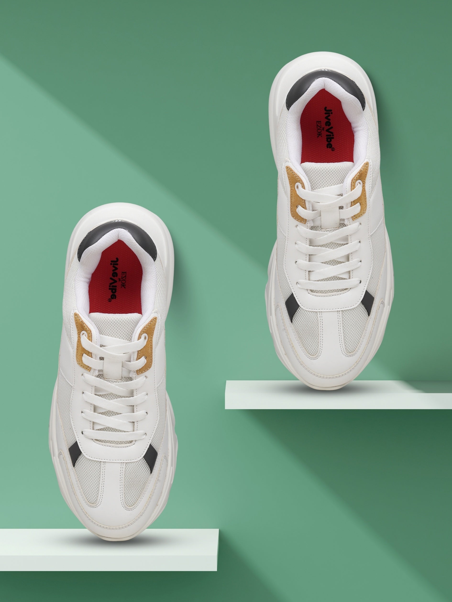 JiveVibe Men's Lace-Up Sneakers – Stylish & Comfortable