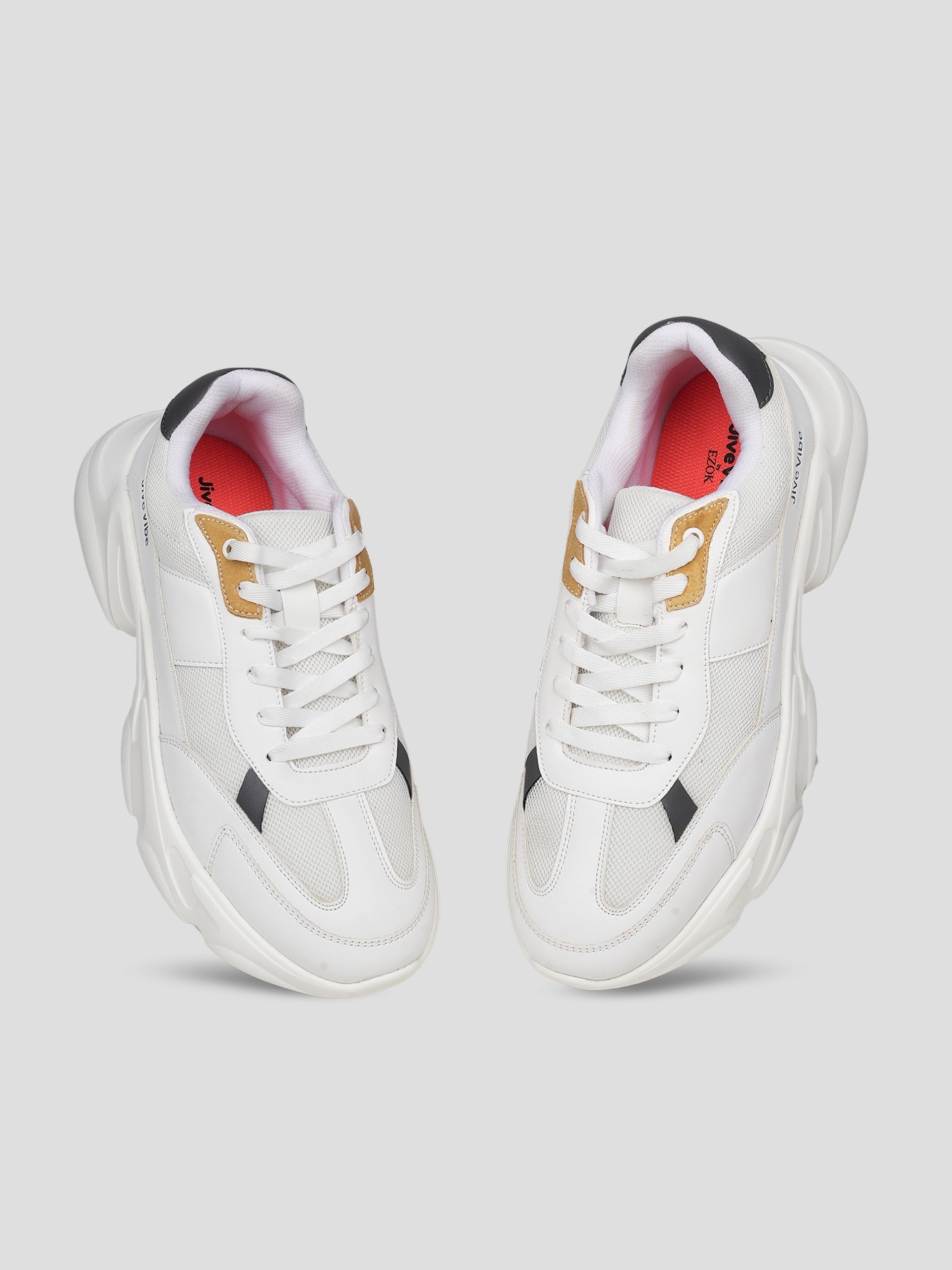 JiveVibe Men's Lace-Up Sneakers – Stylish & Comfortable