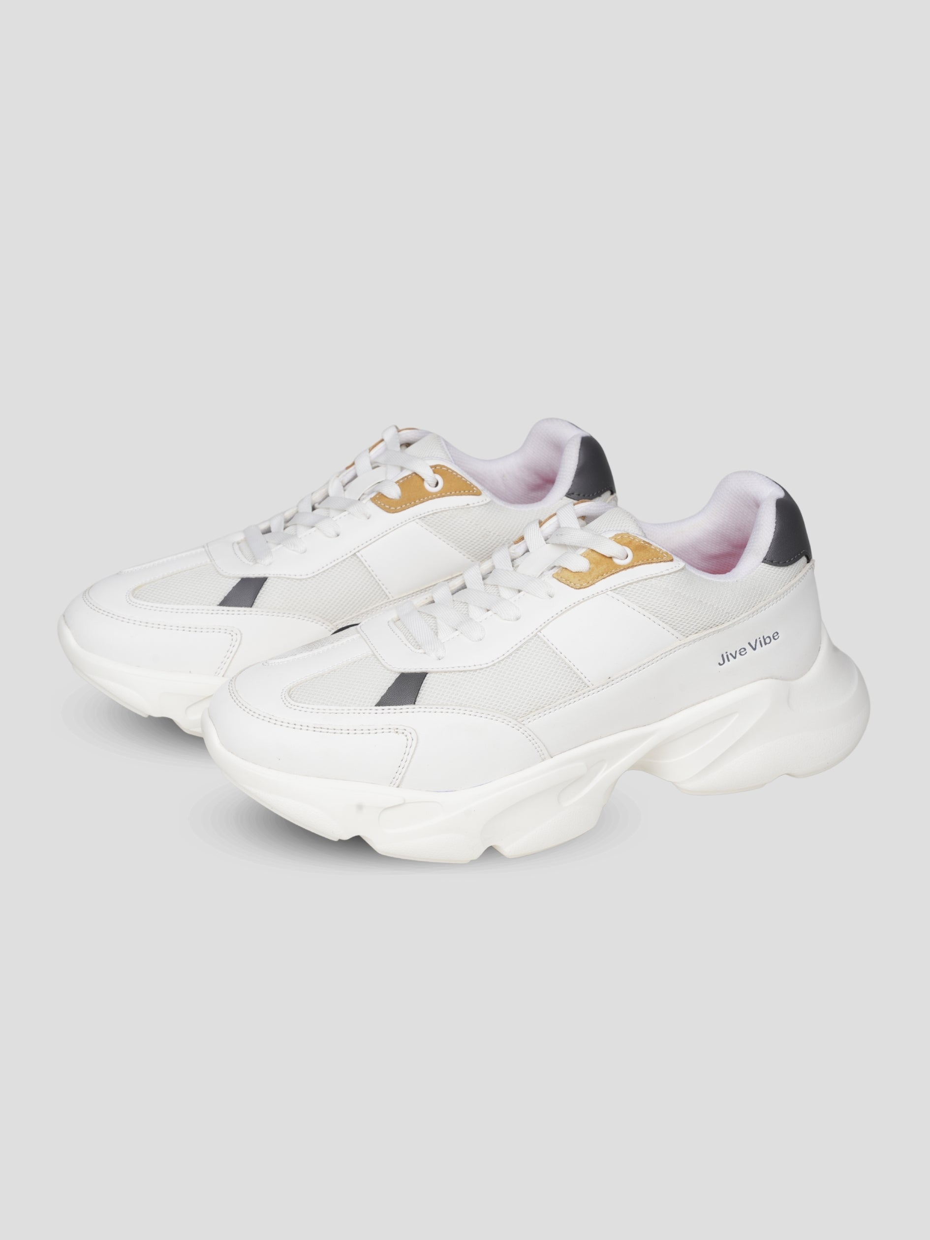 JiveVibe Men's Lace-Up Sneakers – Stylish & Comfortable