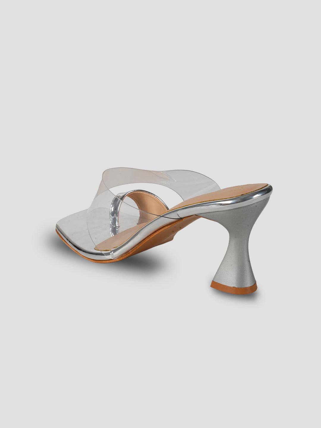 JiveVibe By Ezok Women's Block Heel Mule Golden Sandal.