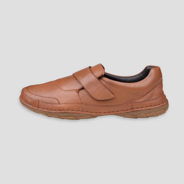 Ezok Brown Casual Leather Shoes For Men