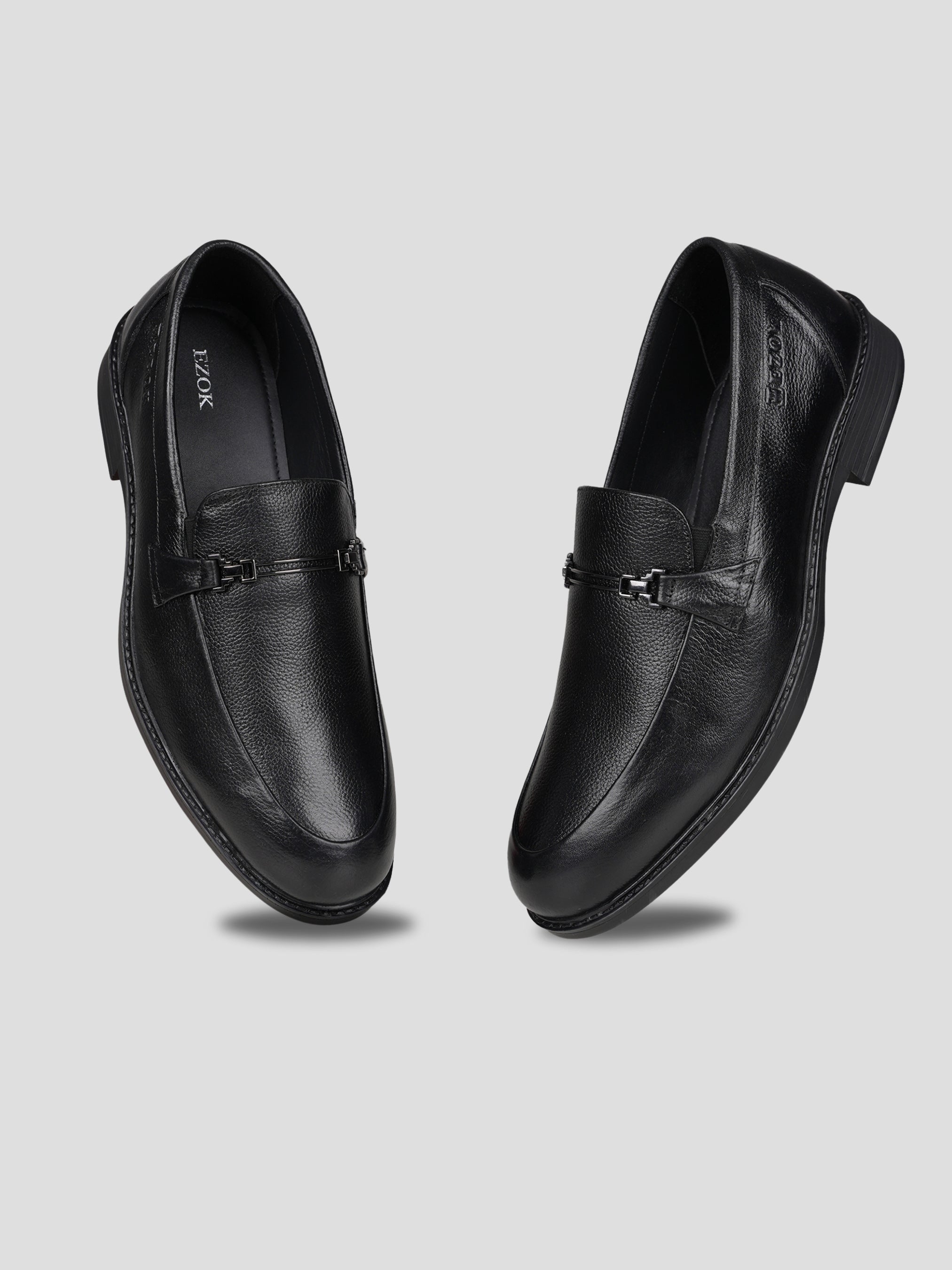Ezok Men Leather Slip-On Casual Shoes