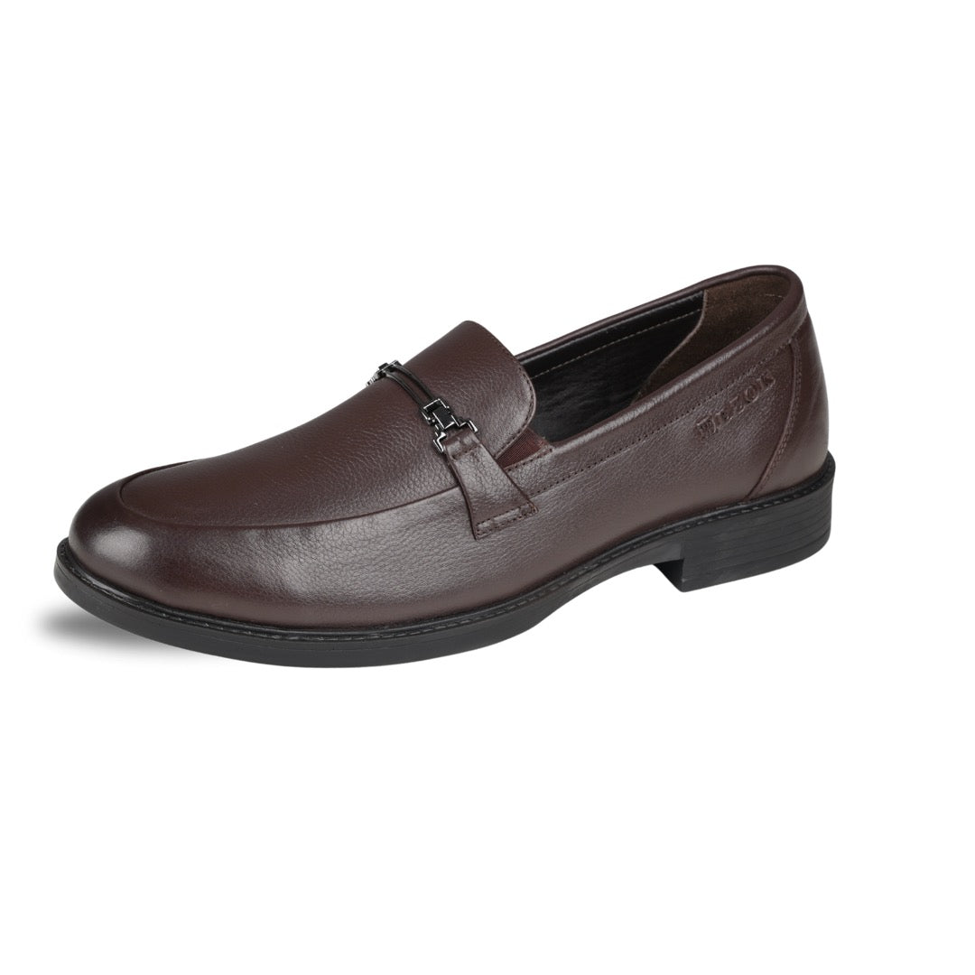 Ezok Men Leather Slip-On Casual Shoes