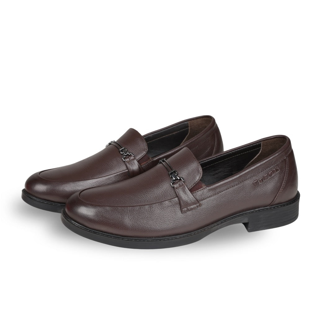 Ezok Men Leather Slip-On Casual Shoes