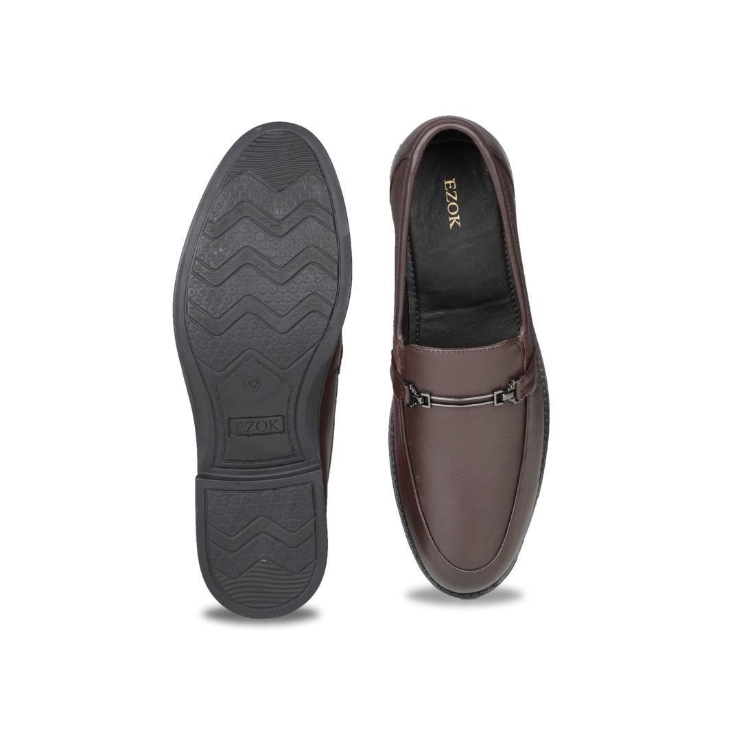 Ezok Men Leather Slip-On Casual Shoes