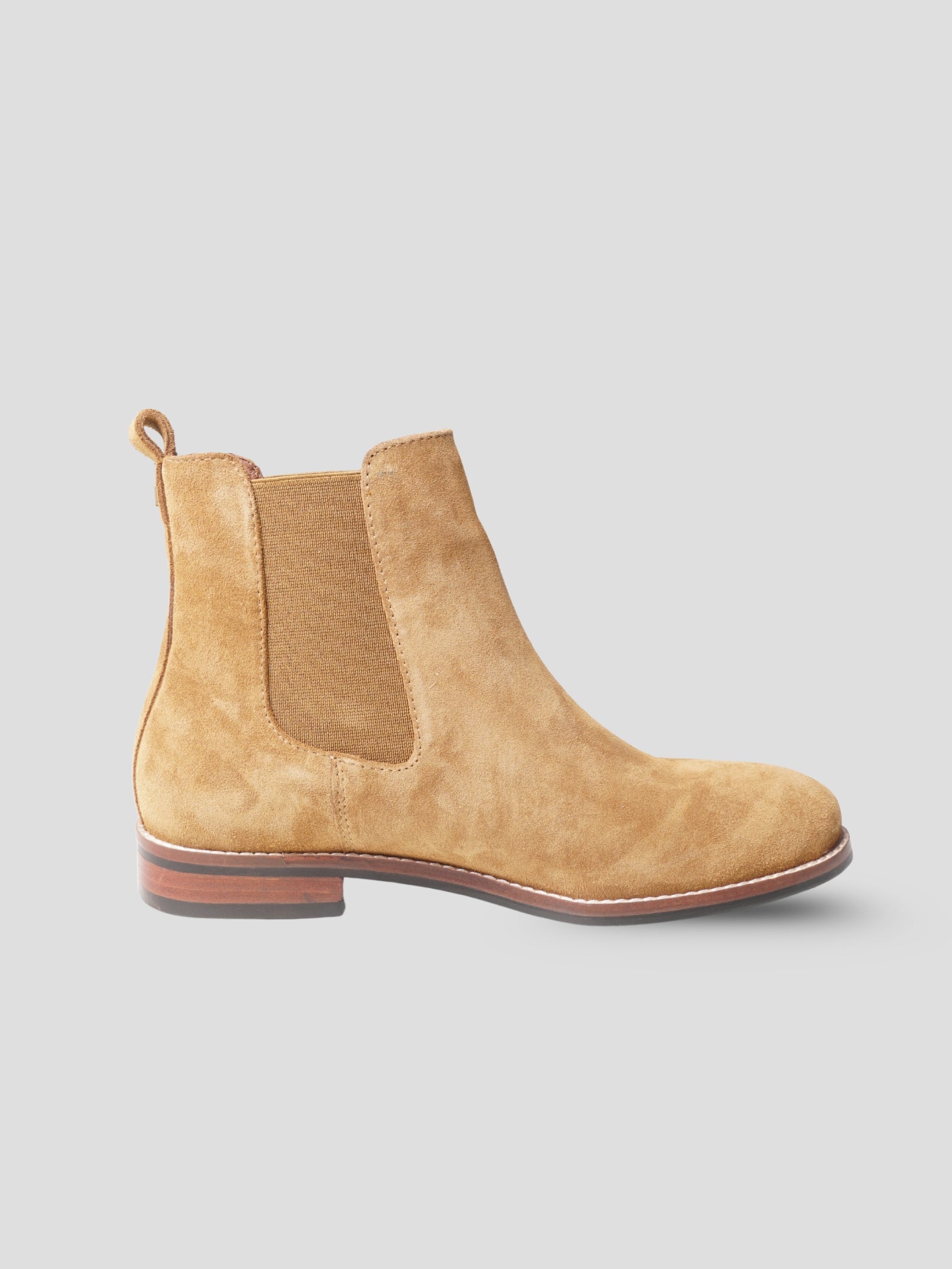 Ezok Women Tan Leather Chelsea Ankle Boots