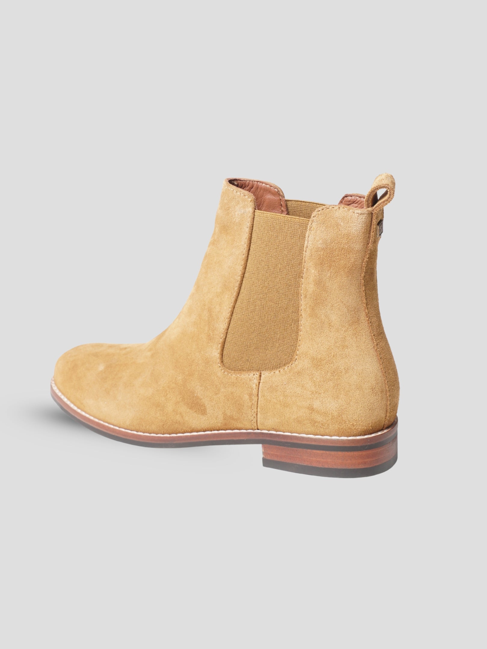 Ezok Women Tan Leather Chelsea Ankle Boots