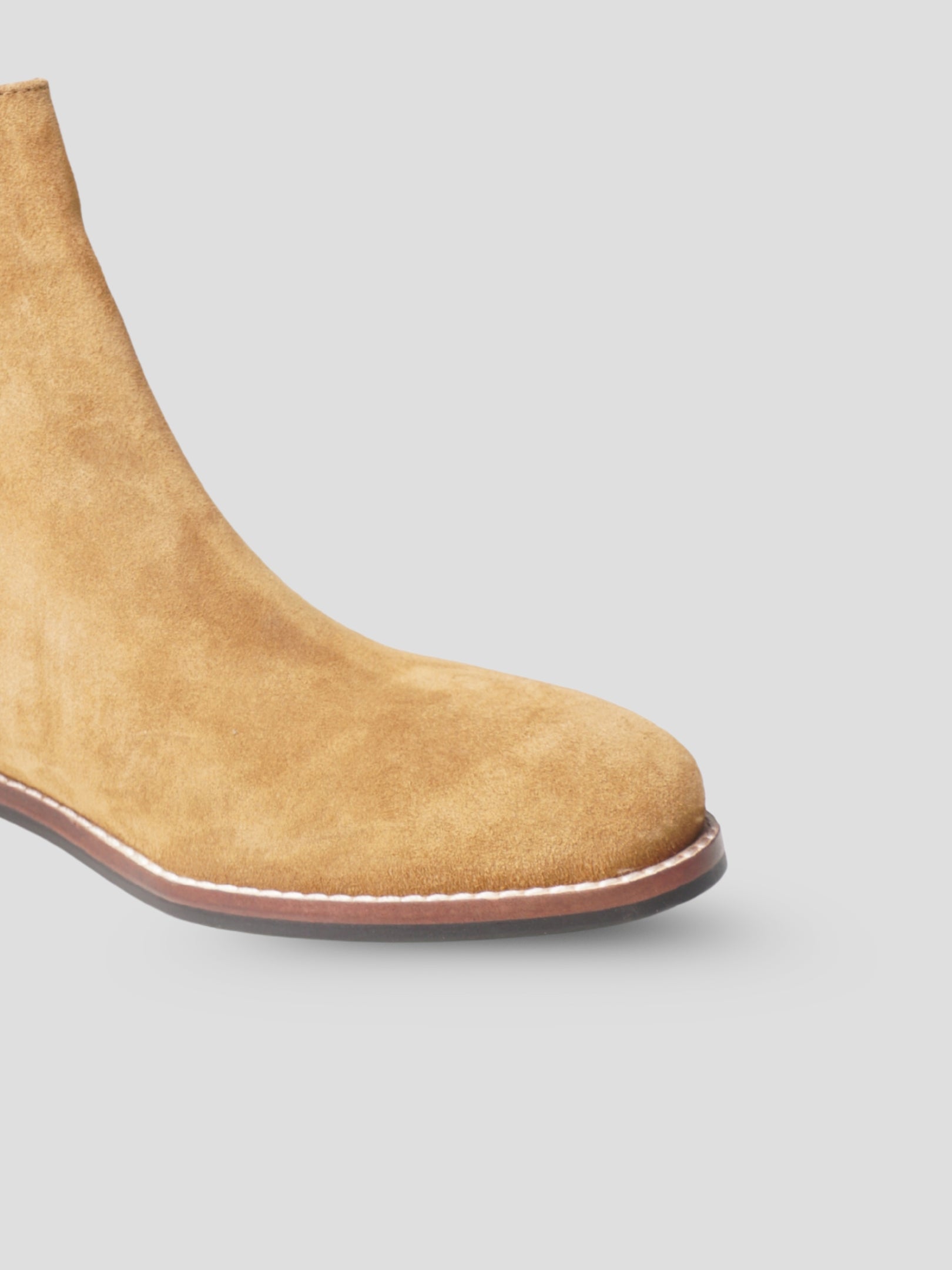 Ezok Women Tan Leather Chelsea Ankle Boots