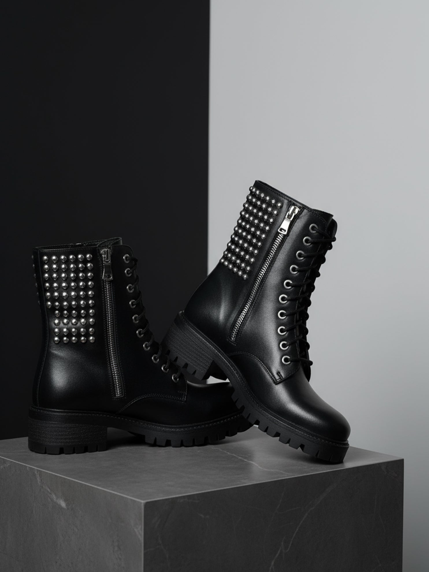 Ezok Women's Casual Leather Boots | Stylish Lace-Up Design with Cushioned Insole | Durable, Comfortable & Trendy for Daily Wear