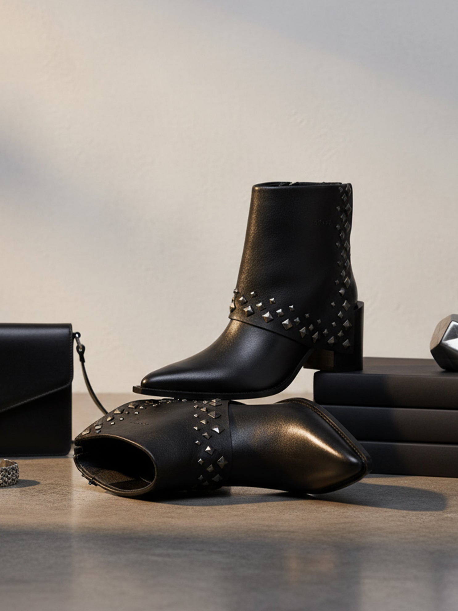 Ezok Women's Casual Leather Boots | Stylish Lace-Up Design with Cushioned Insole | Durable, Comfortable & Trendy for Daily Wear