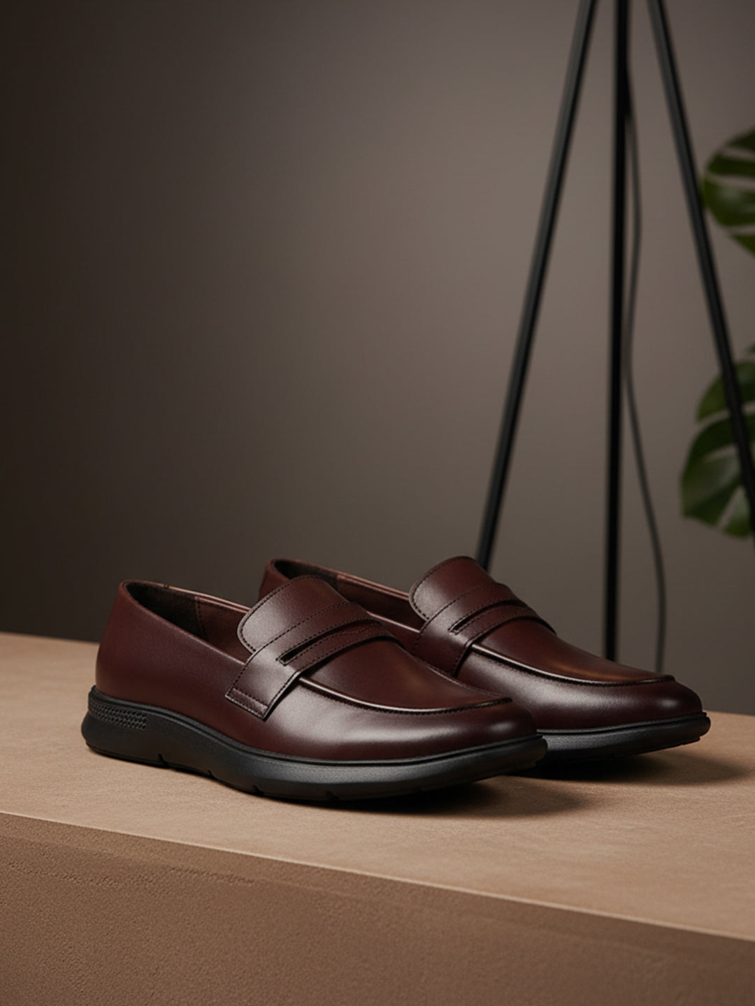 Ezok Men's Leather Casual Slip-On Shoes | Comfortable & Easy to Wear