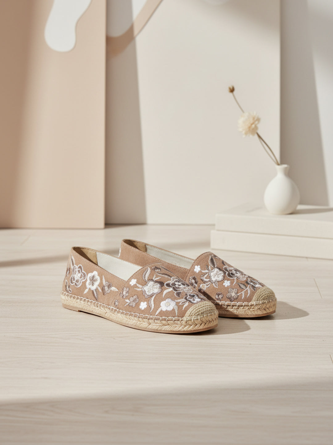 Ezok Taupe Suede Leather Slip On Casual Shoe