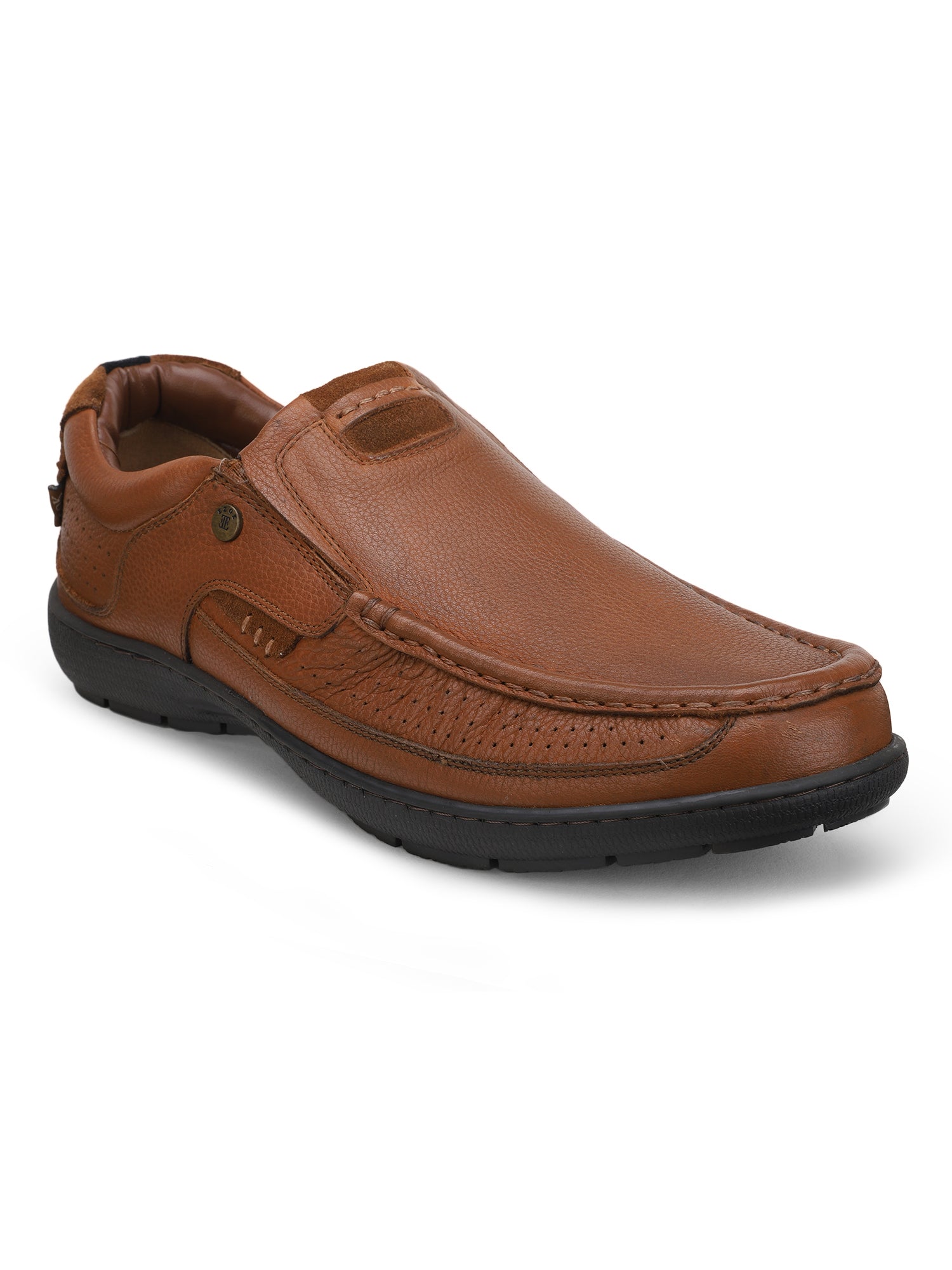 Ezok Men Haig 2184 Tan Leather Casual Shoes