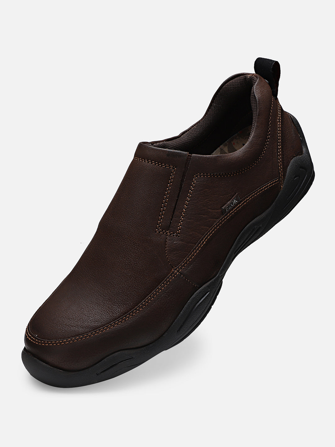 Ezok Men Seger 2100 Brown Leather Sneakers