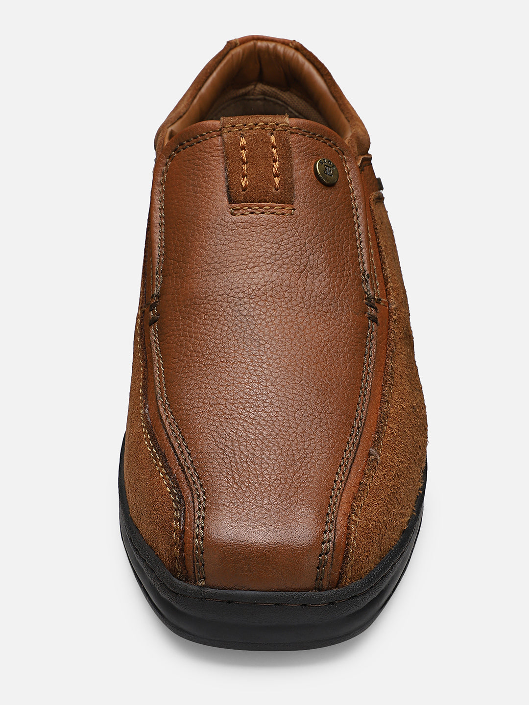 Ezok Tan Leather Casual Shoes