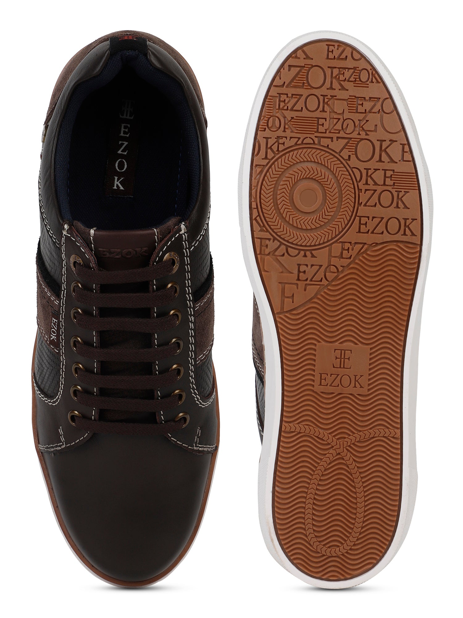 Ezok Men Brown Sneaker Casual Shoes