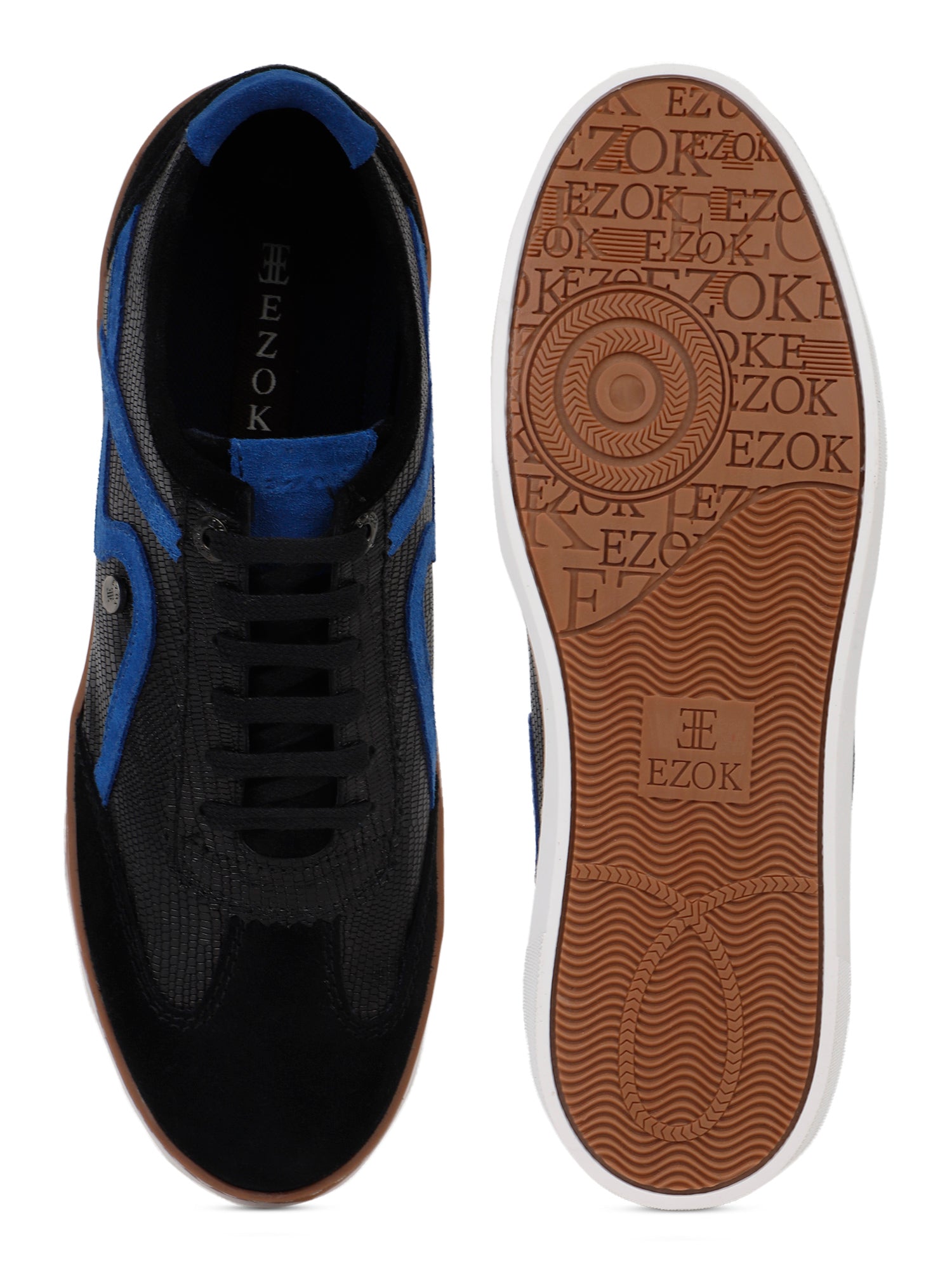 Ezok Men Black Sneaker Casual Shoes