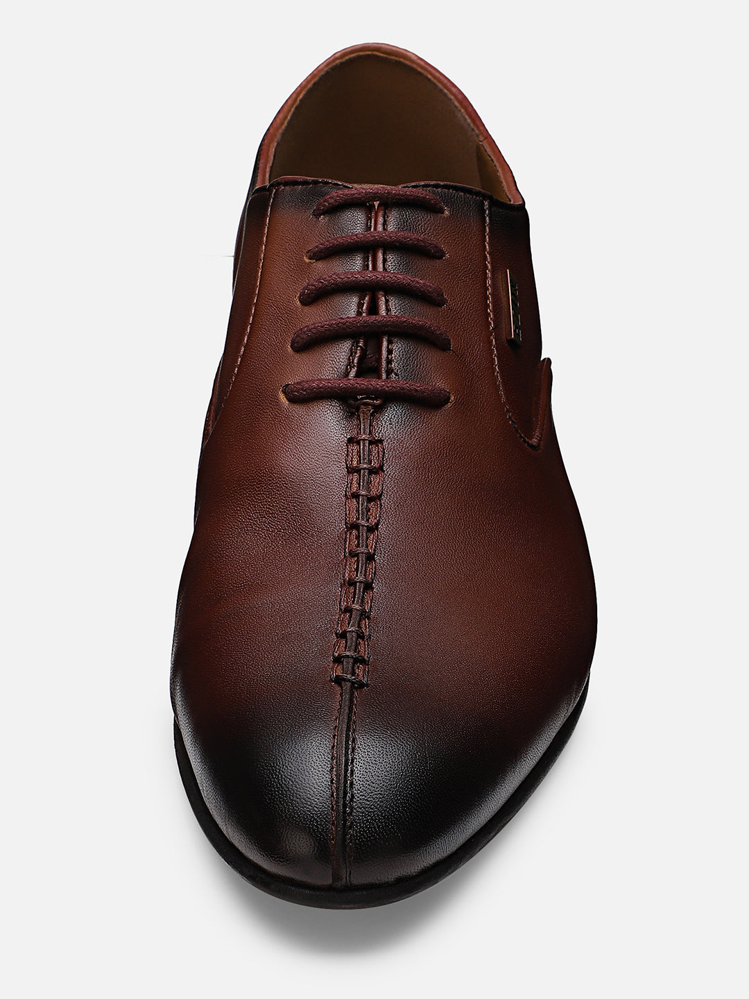 Ezok Men Bordo Leather Formal Shoes