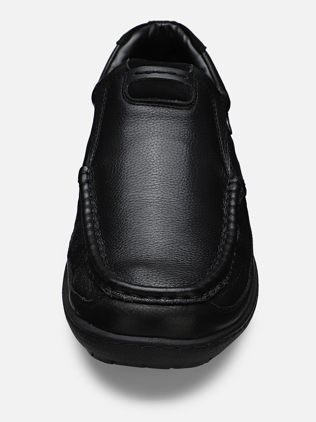 Ezok Men Haig 2184 Black Leather Casual Shoes