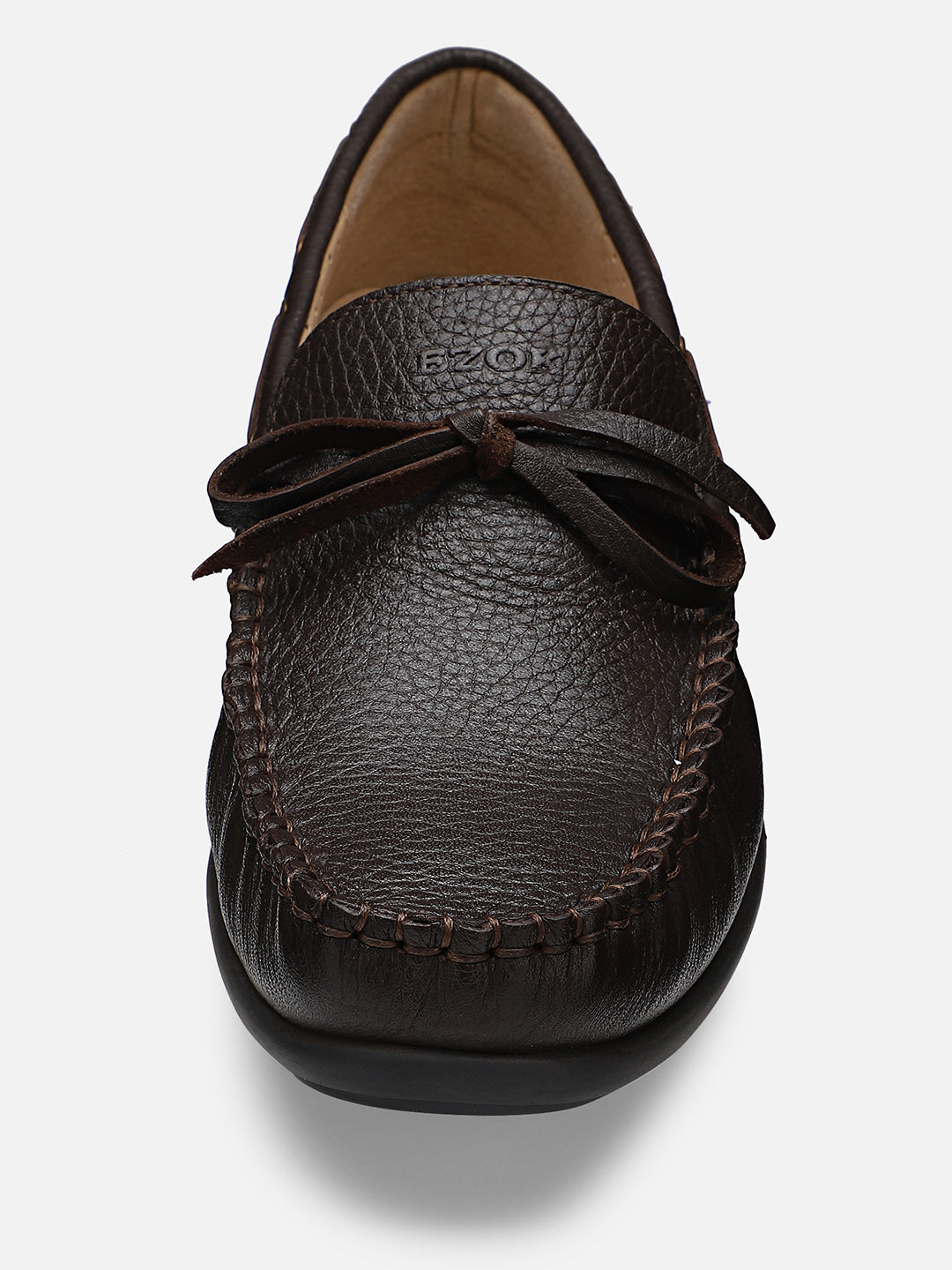 Ezok Men Moda 2060 Brown Leather Moccasin Shoes