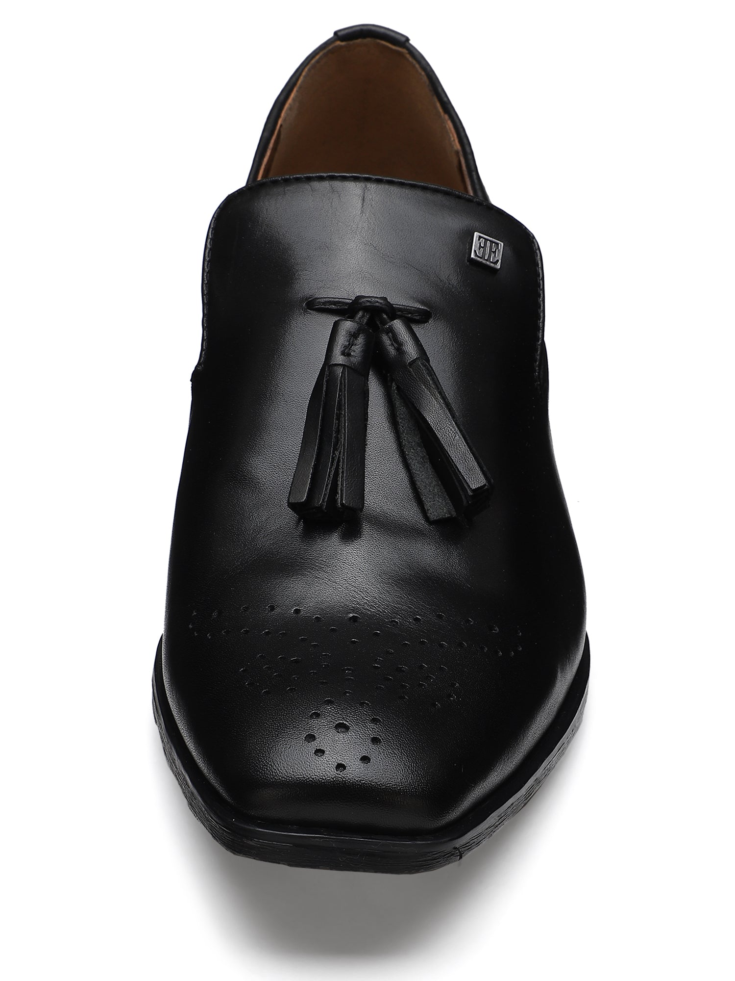 Ezok Men Nova Black Leather Loafers Shoes 2052