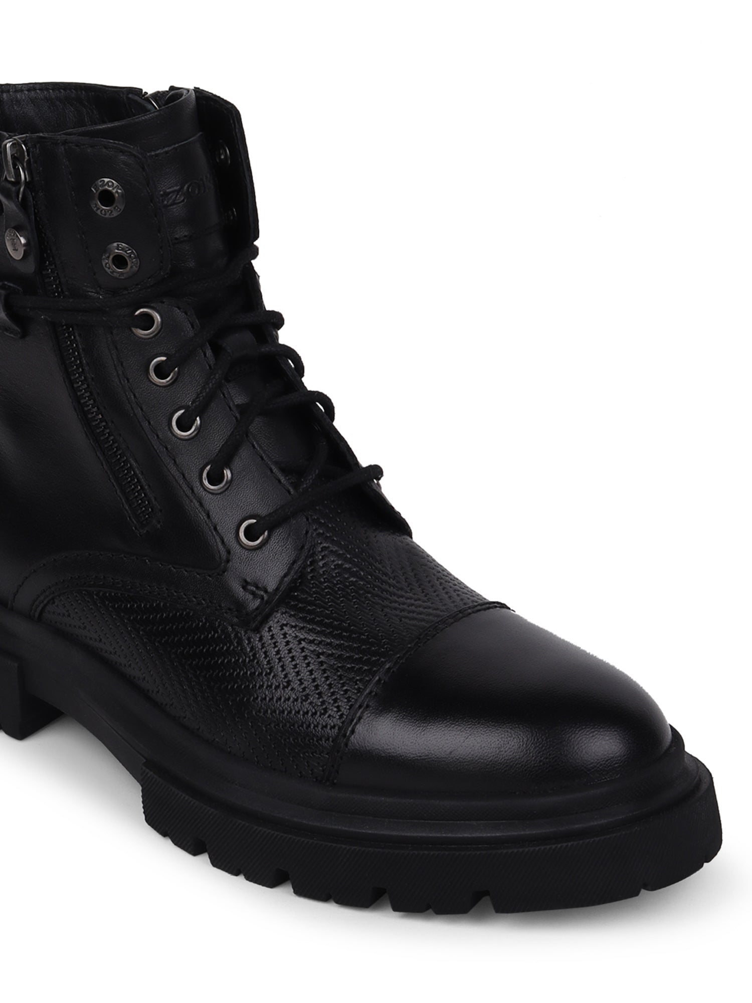 Ezok Stan Black Casual Boot Shoes